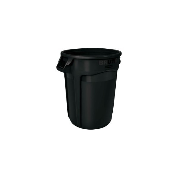 Rubbermaid Commercial Rubbermaid Brute 2643-60 Trash Container w/Venting Channels, 44 Gallon - Black FG264360BLA - main